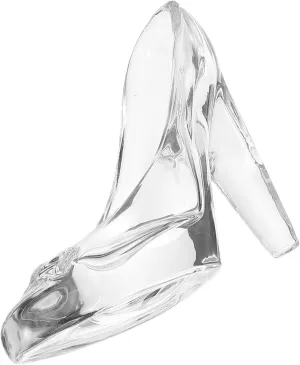 Princess High Heel Shoe Decor Slipper Ornament Crystal High Heel Statue Ideal Present for Girl's Ceremony