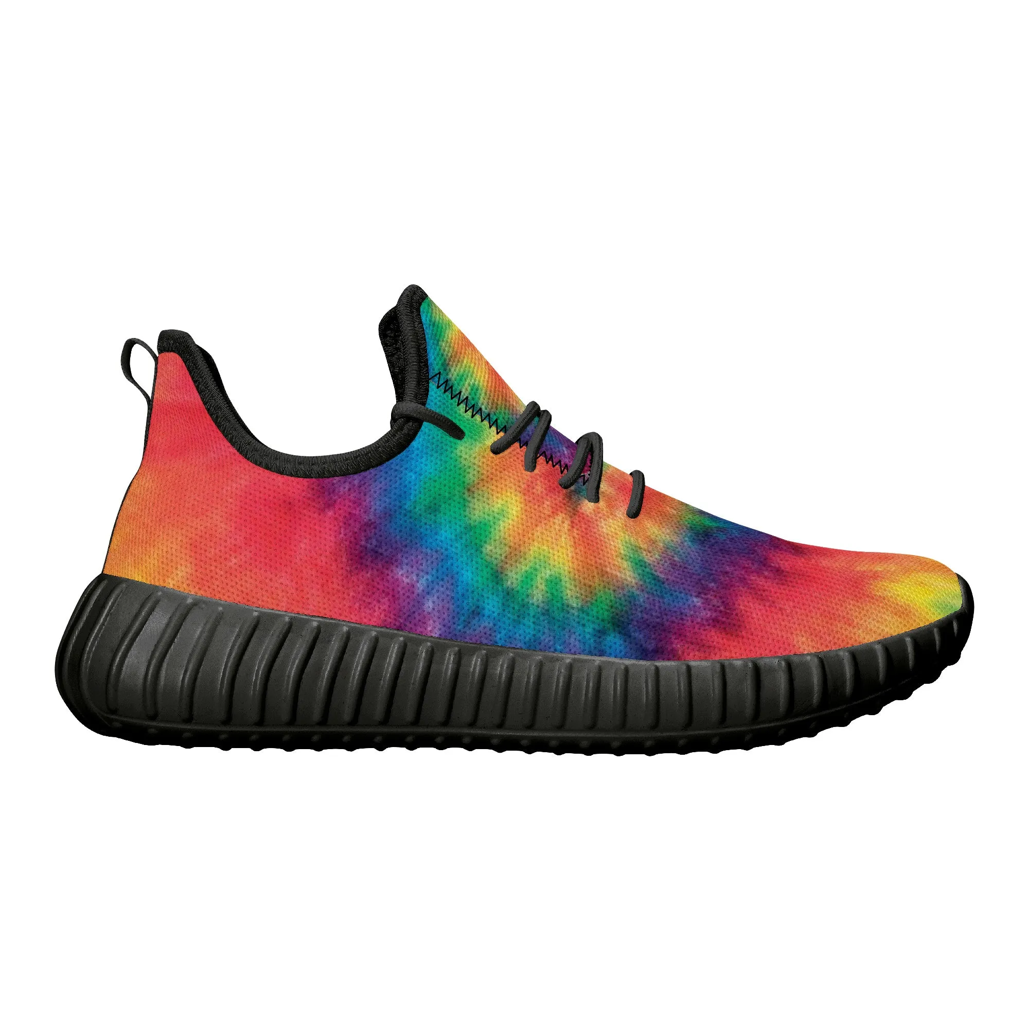 Rainbow Swirl Tie Dye Premium Sneakers