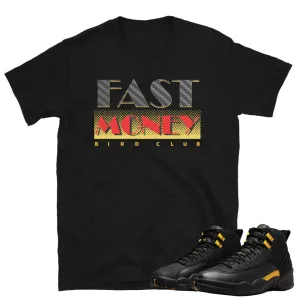 Retro 12 Black Taxi Fast Money Shirt