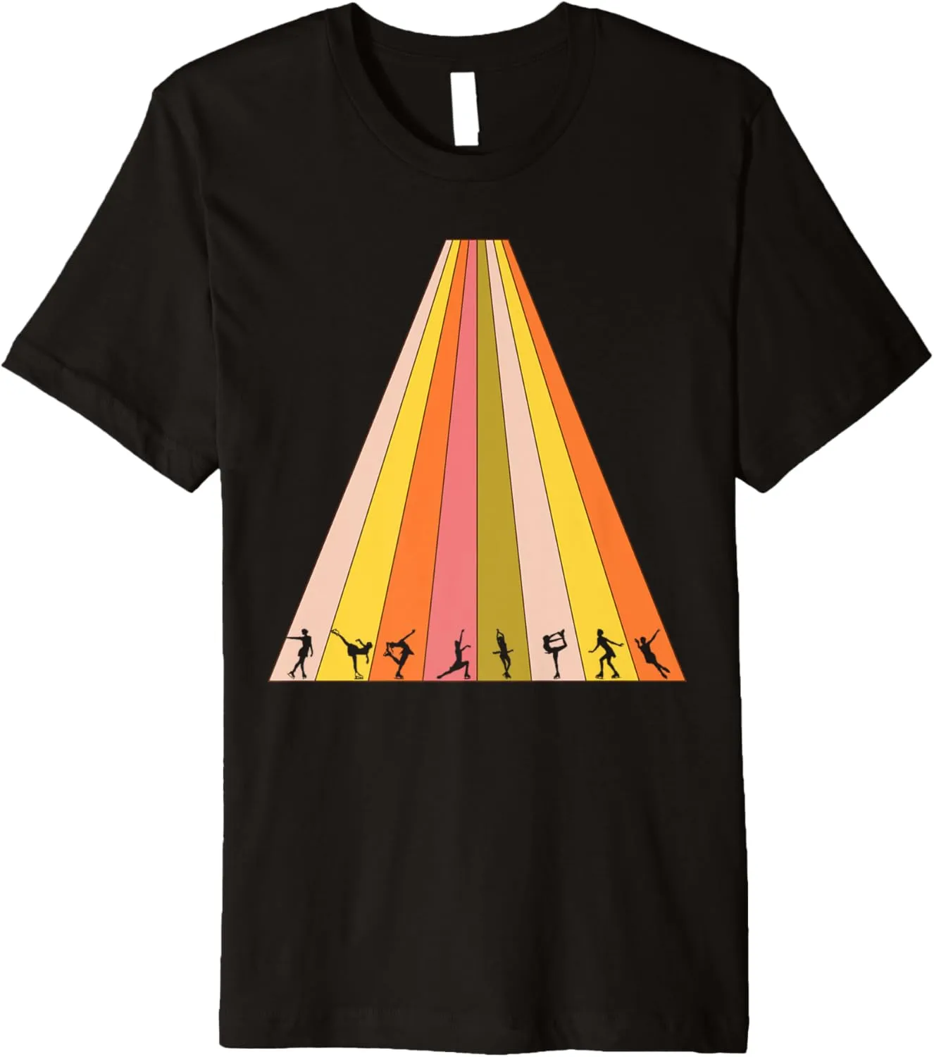 Retro Ice Skating Winter Sports Vintage Ski Skate Shoes Premium T-Shirt