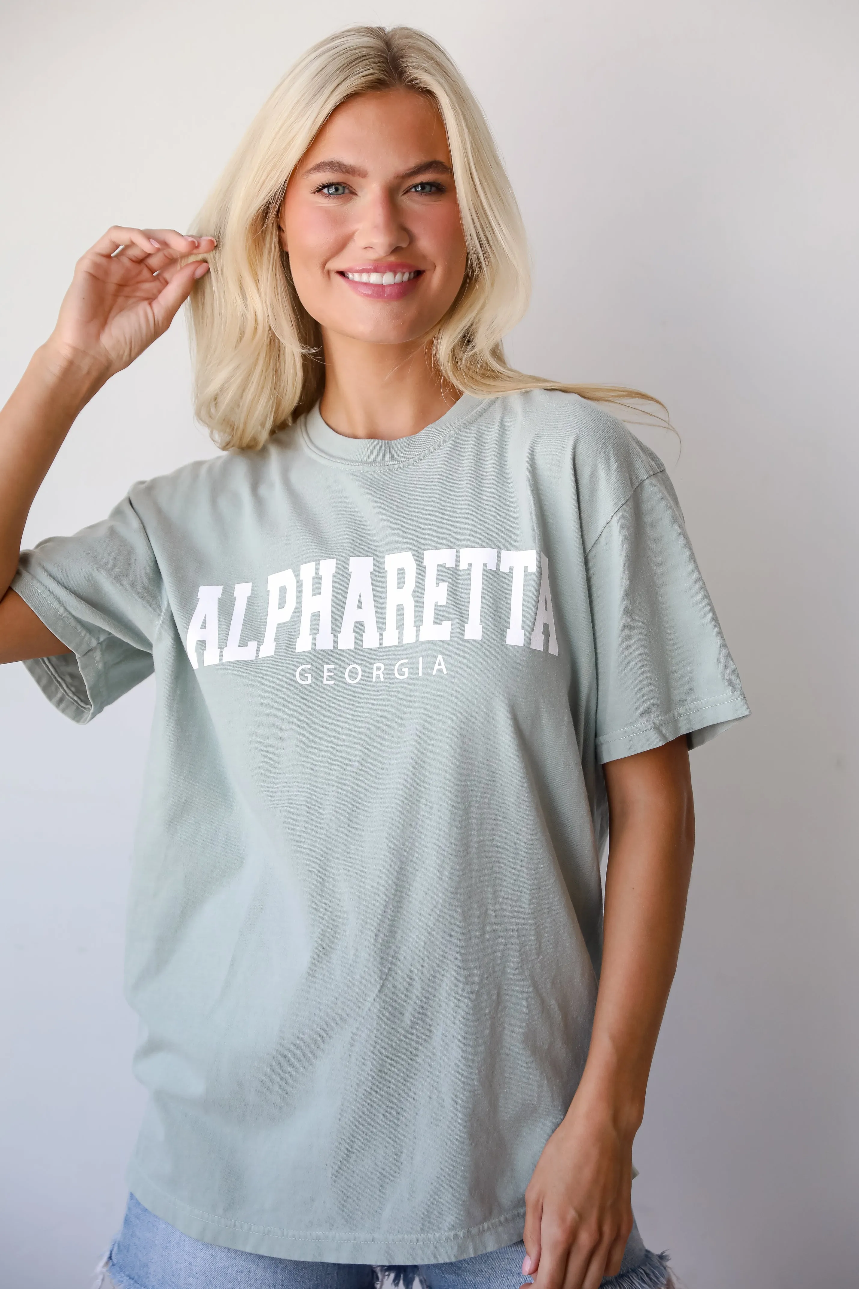 Sage Alpharetta Georgia Block Letter Tee