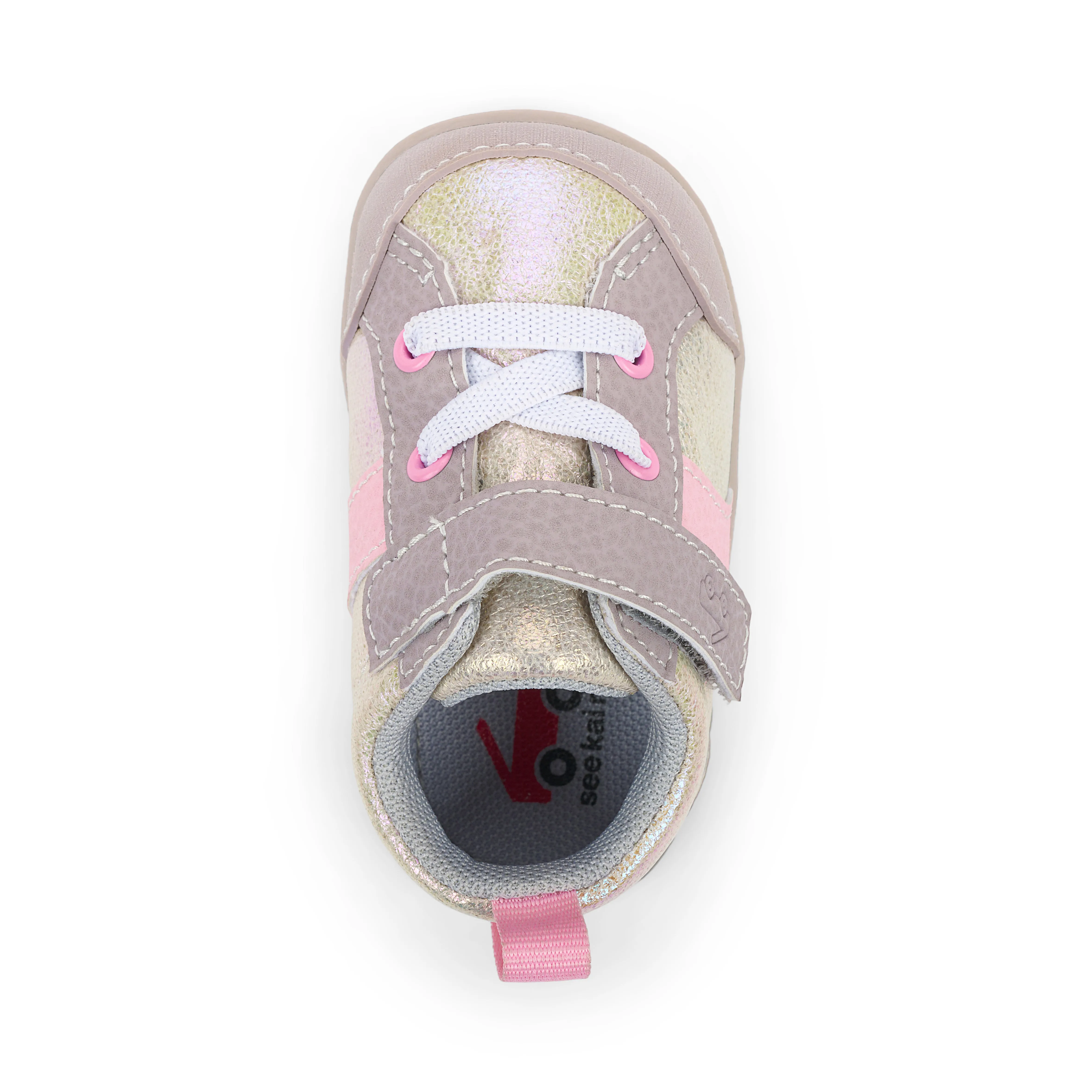 See Kai Run Connor Mini | Gold/Pink Toddler Sneakers