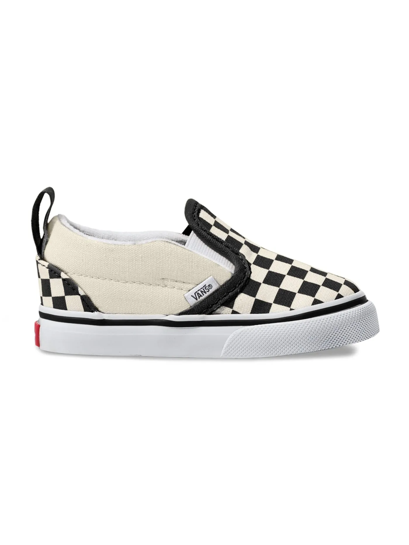 Slip On Check Black/True White Shoes (Little Kids)