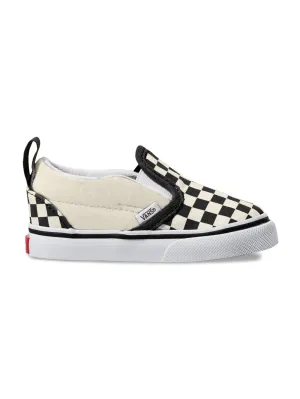 Slip On Check Black/True White Shoes (Little Kids)