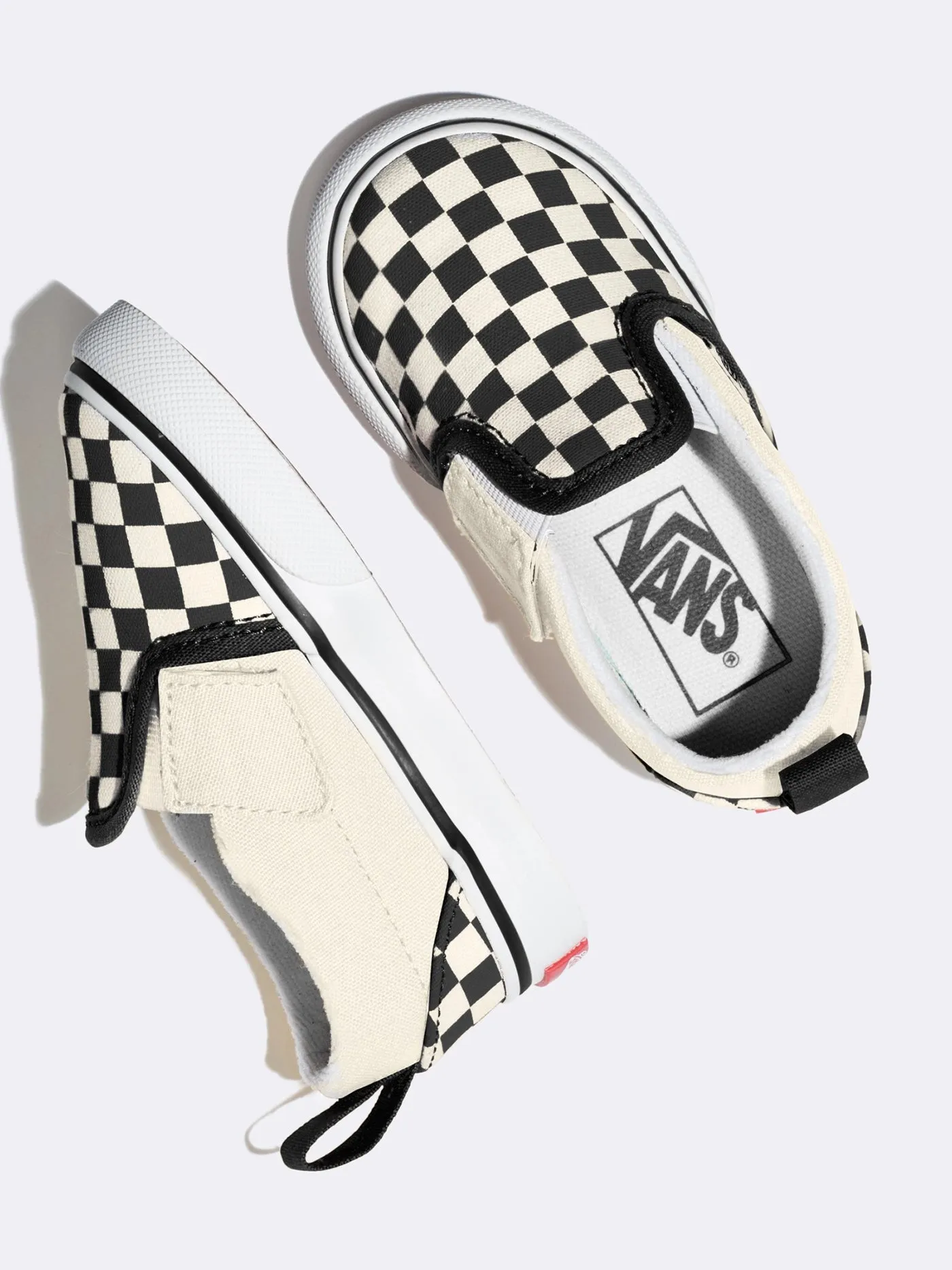 Slip On Check Black/True White Shoes (Little Kids)