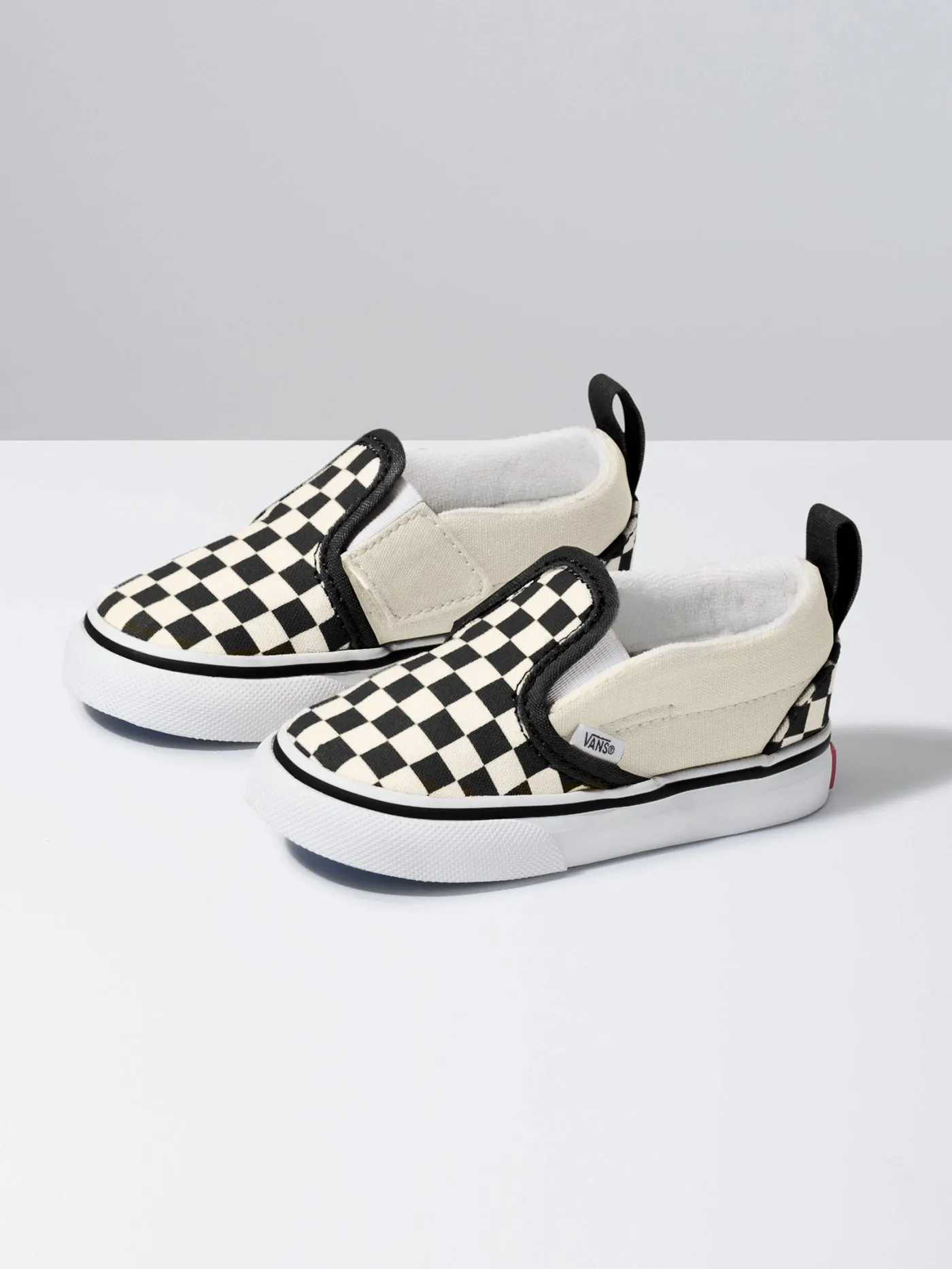 Slip On Check Black/True White Shoes (Little Kids)