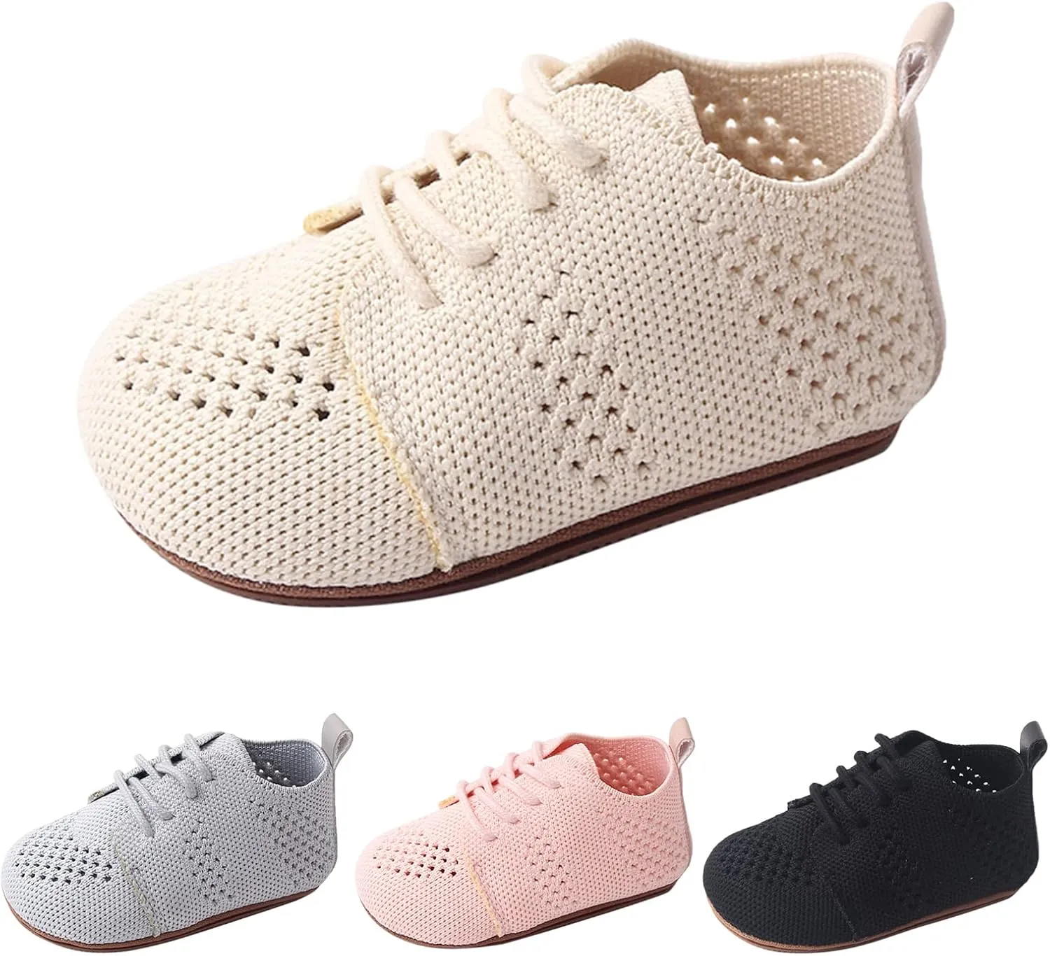Toddler Baby Hollow Mesh First-Walking Trainers Shoes Infant Boys Girls Lightweight Non Slip Floor Sports Sneakers