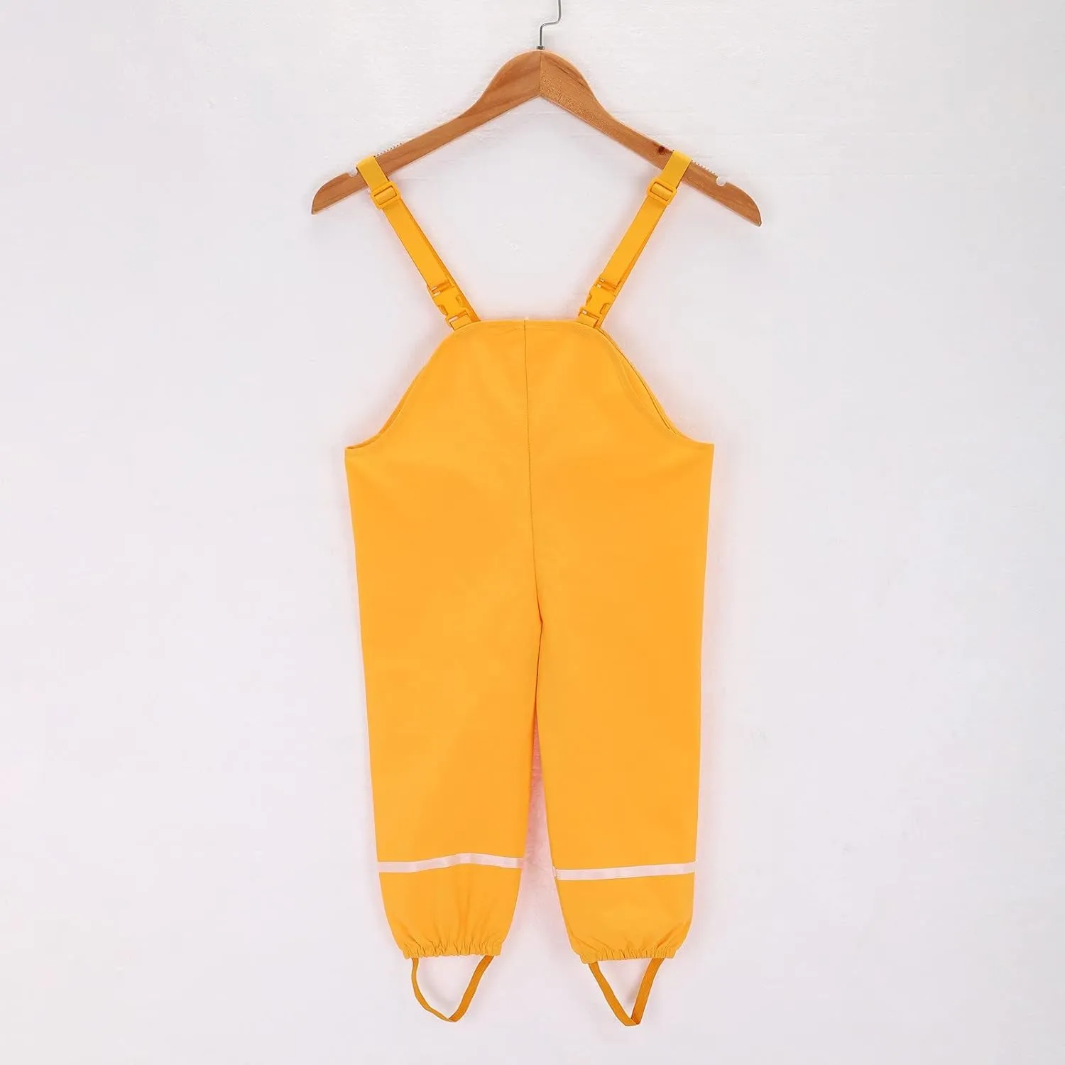 Toddler Boys Girls Waterproof Suspender Rain Pants Dirty Proof Windbreak Rain Bib Insulated Overalls