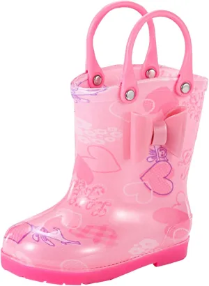 Toddler Cute Colorful Rain Boots Baby Rain Boots Short Cartoon Rain Boots For Toddler Easy On Lightweight Boot Girls