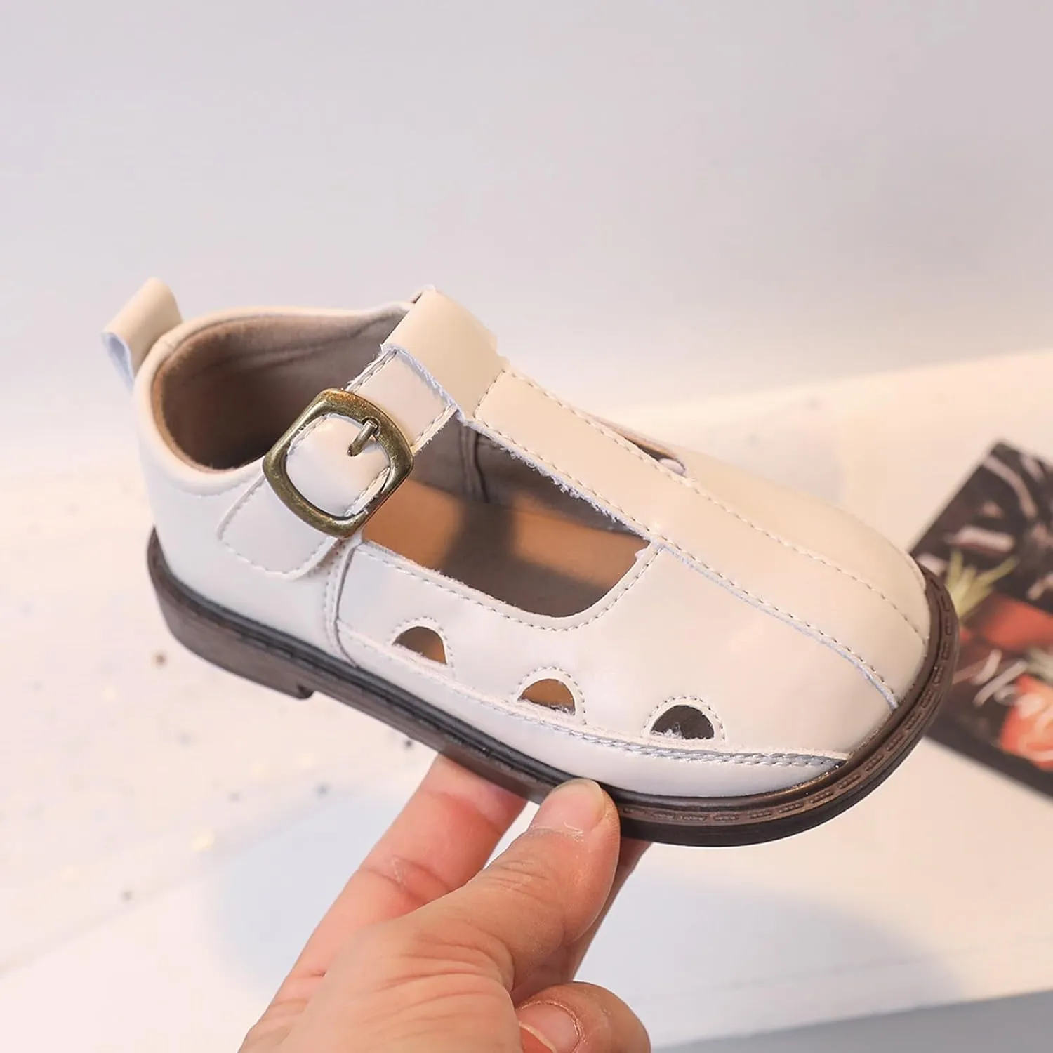 Toddler Girls Mary Jane Dress Shoes Ballet Shoes School Oxford Flats for Easter Flower Kids Party Uniform Shoes
