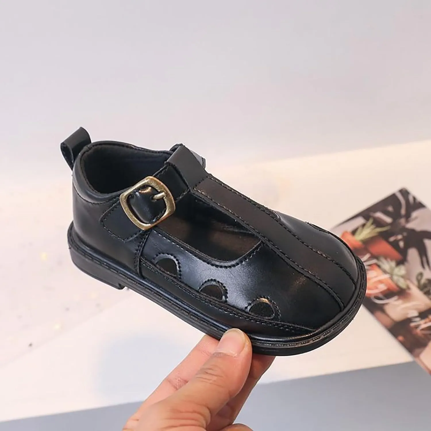 Toddler Girls Mary Jane Dress Shoes Ballet Shoes School Oxford Flats for Easter Flower Kids Party Uniform Shoes