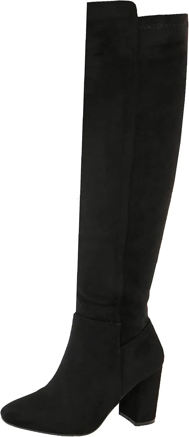 TOP Moda Womens Classy High Heel Knee High Boots