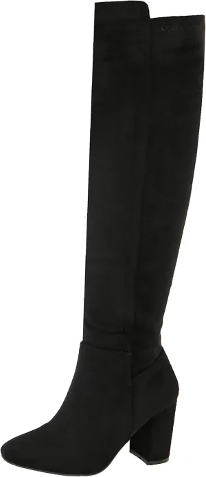 TOP Moda Womens Classy High Heel Knee High Boots