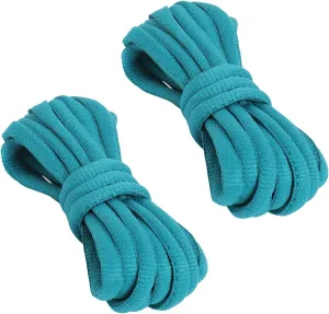 VSUDO 2 Pairs Oval Shoe Laces for Sneakers, Basketball Baseball Shoelace, Athletic Sport Trainers Shoestrings
