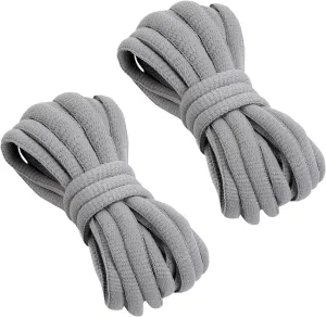 VSUDO 2 Pairs Oval Shoe Laces for Sneakers, Basketball Baseball Shoelace, Athletic Sport Trainers Shoestrings