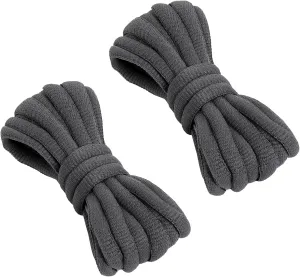 VSUDO 2 Pairs Oval Shoe Laces for Sneakers, Basketball Baseball Shoelace, Athletic Sport Trainers Shoestrings