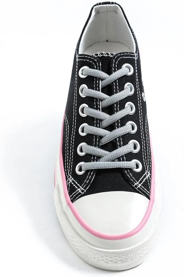 VSUDO 2 Pairs Oval Shoe Laces for Sneakers, Basketball Baseball Shoelace, Athletic Sport Trainers Shoestrings