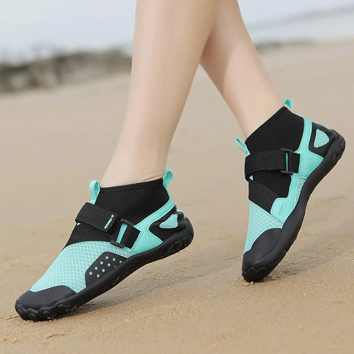 Water Shoes Men Wide Toe Non Slip Casual Arch Support with Drainage for Beach Swim Surf Water Sport