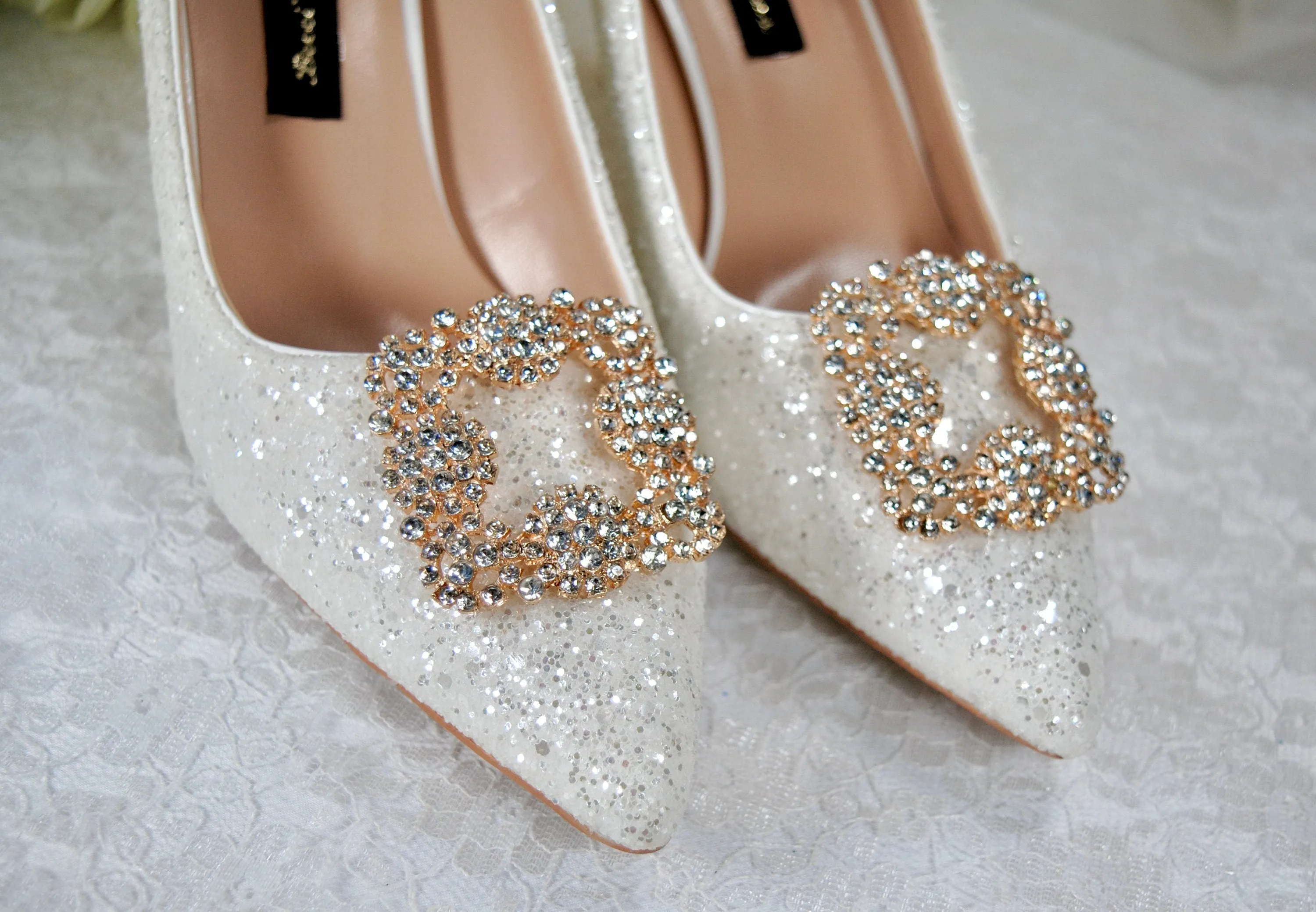 Wedding Shoe Clip, Crystal Square Brooch, Bridal Shoe Accessory, Custom Wedding Shoes for Bride