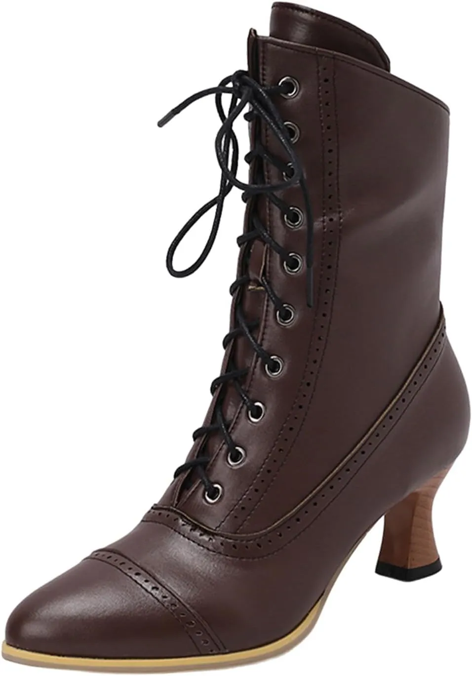 Western Boots Women Womens Ankle Boots Low Heel Fashion Women's British Kitten Heels Side Zipper Motorcycle Boots