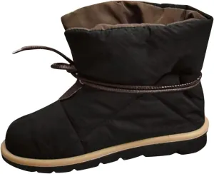 Winter Boots for Women Waterproof Snow Womens Winter Shoes Black Furry Boots for Women Non Slip Work Boots Women Short Winter Boots for Women Low Heel Prime of Day Deals Today 2024