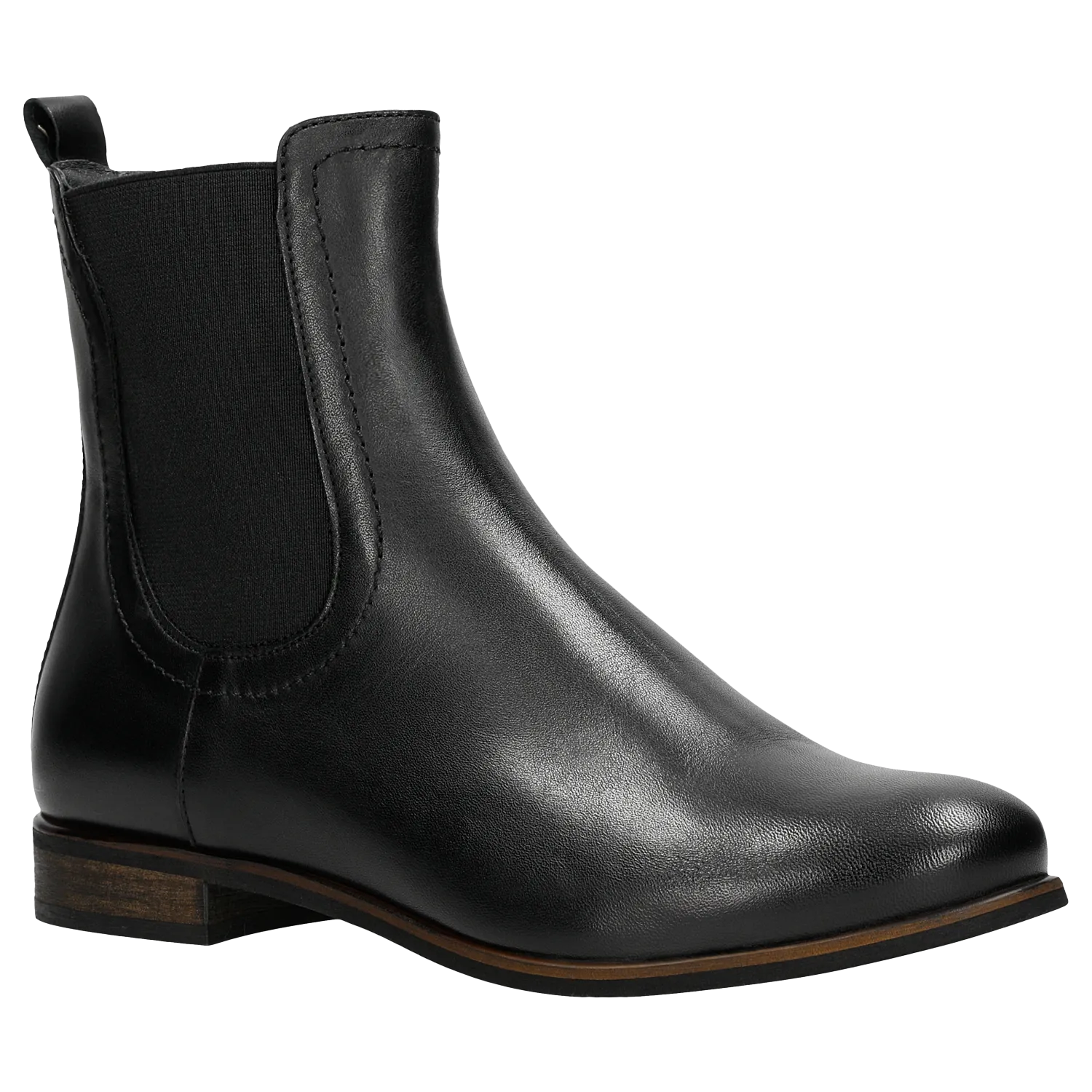 Wojas Black Leather Chelsea Boots | 5506051