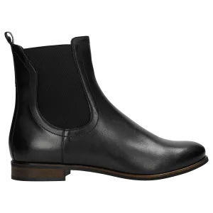 Wojas Black Leather Chelsea Boots | 5506051