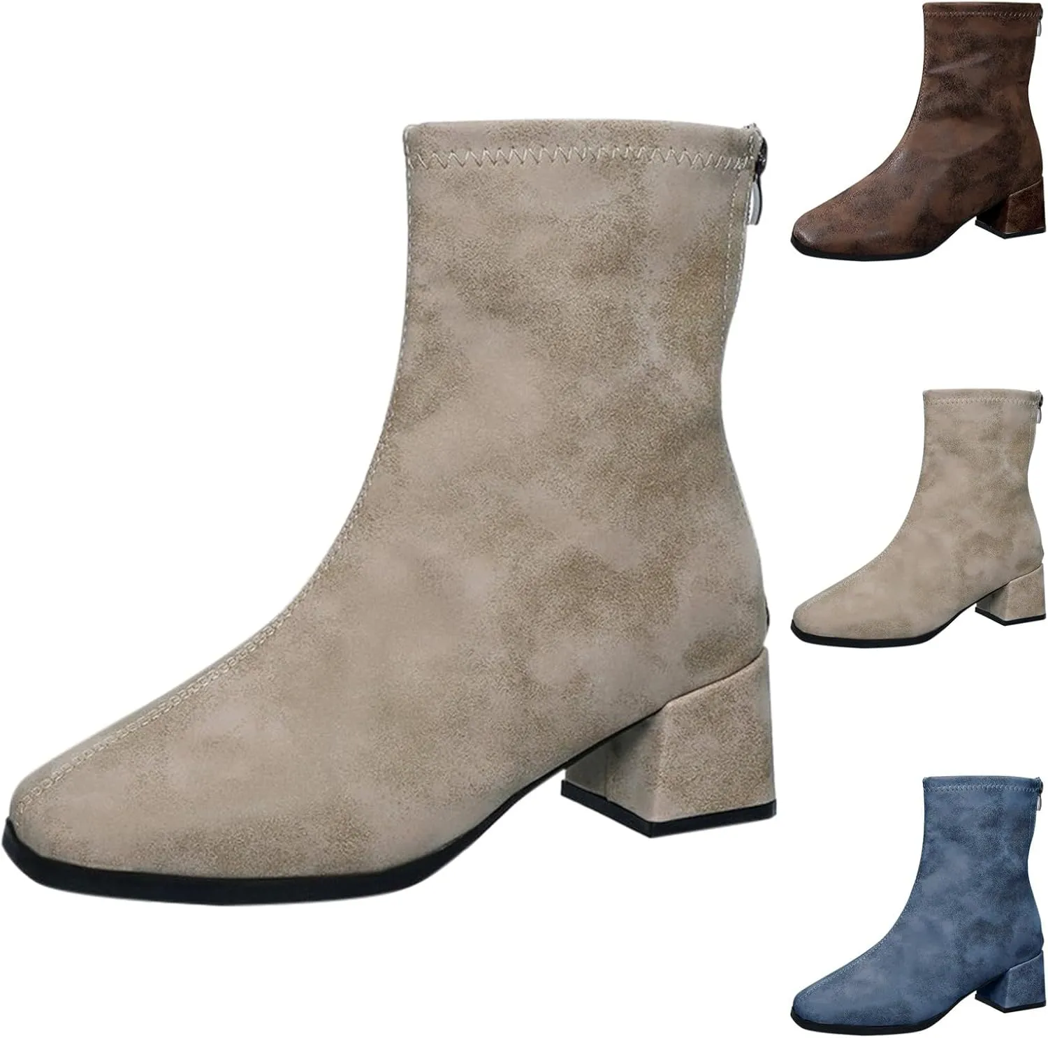 Women's Ankle Boots & Booties Botas Para Mujer De Vestir Size 13 Womens Boots Black Womens Booties Brown Ankle Boots for Women Low Heel Ankle Booties for Women Low Heel Comfortable