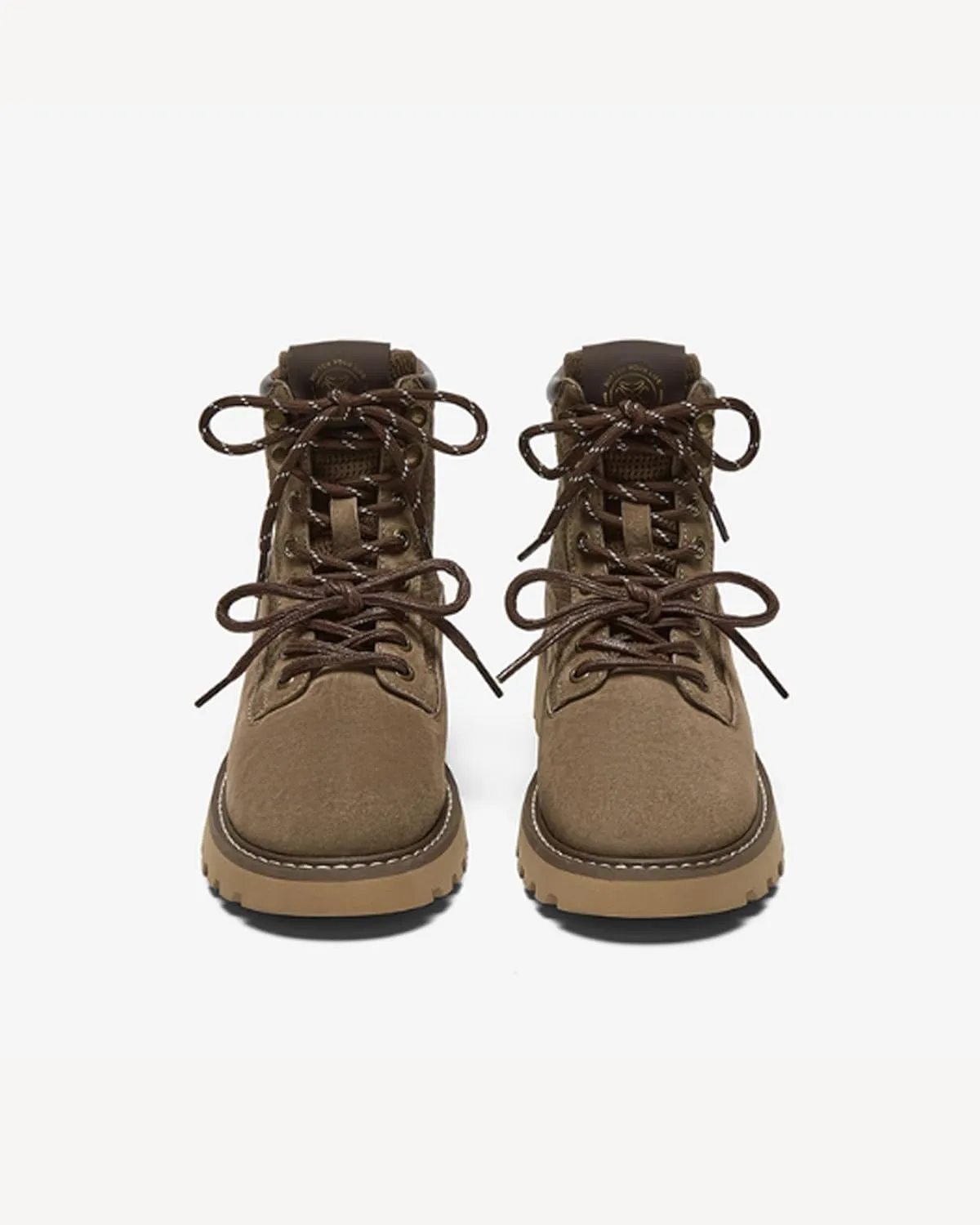 Women's Combat Ankle Boots - Lace-Up Hiking Boots with Platform Heel, Winter Shoes for Outdoor Walking & Daily Wear