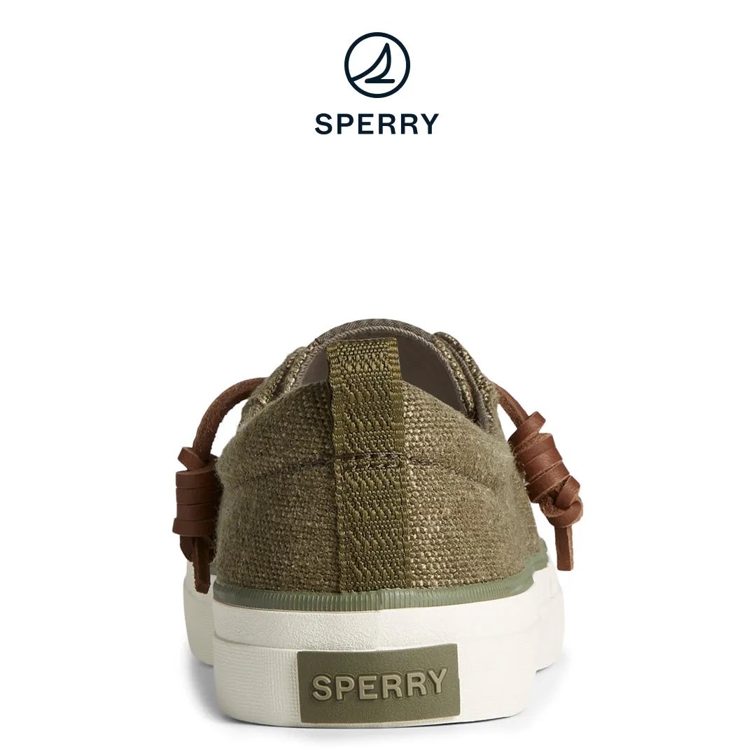 Women's SeaCycled™ Crest Vibe Baja Sneakers - Olive (STS88907)