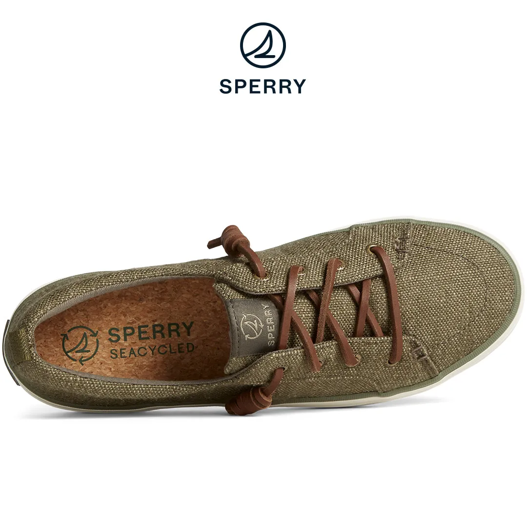 Women's SeaCycled™ Crest Vibe Baja Sneakers - Olive (STS88907)