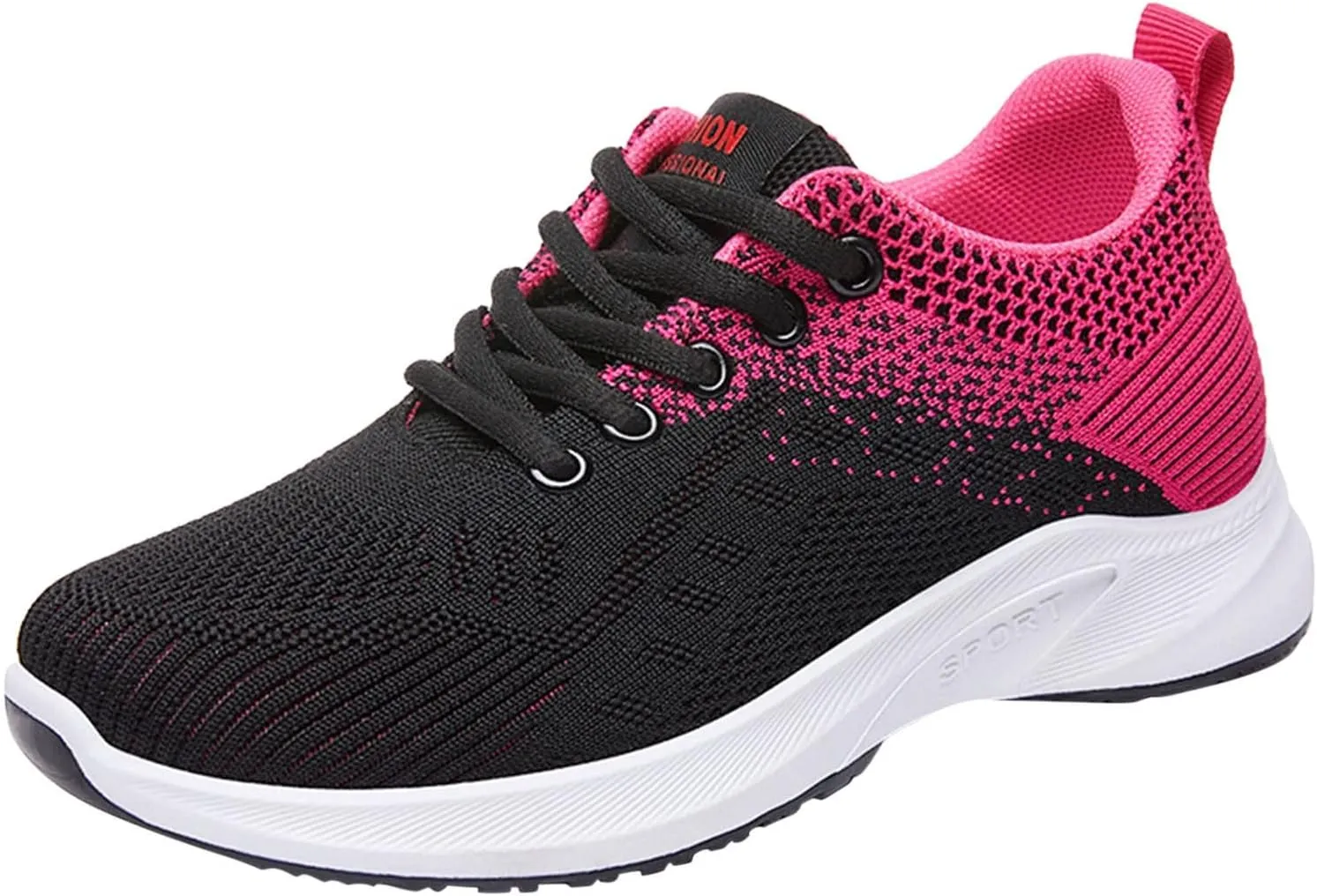 Women's Walking Sock Shoes Elastic Knit Lightweight Womens Tennis Shoes Wide Width Casual Shoes Black Platform Sneaker White Tennis Shoe Cross Trainer Shoe
