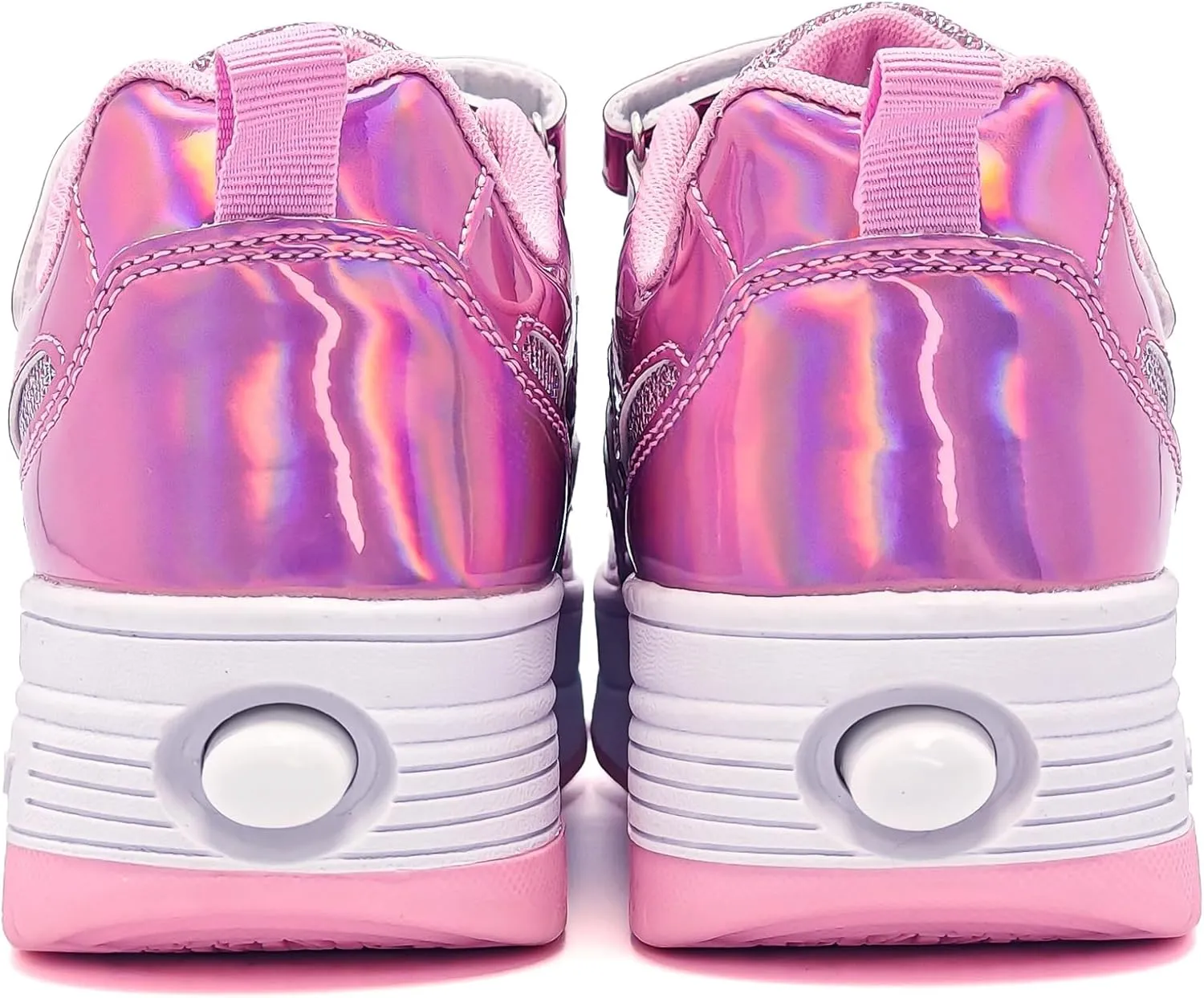 Wooowyet Roller Skate Shoes for Kids Boys Girls Rechargealbe Wheels Sneakers Fashion Roller Wheeled